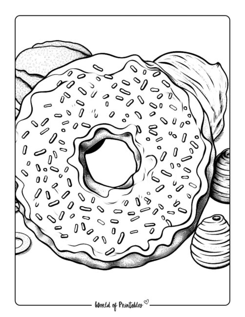 Donut Coloring Page 20
