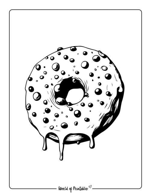 Donut Coloring Page 25