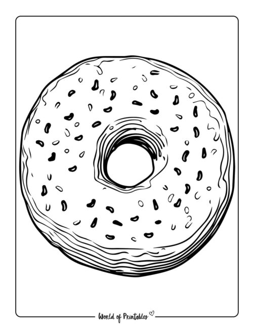 Donut Coloring Page 26