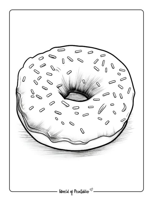 Donut Coloring Page 30