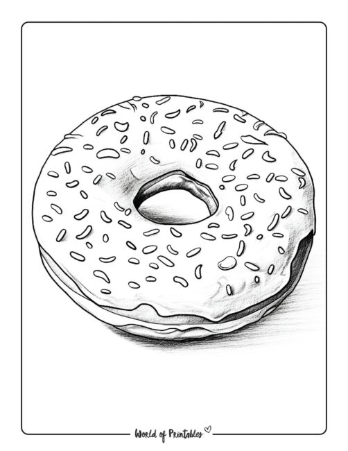 Donut Coloring Page 32