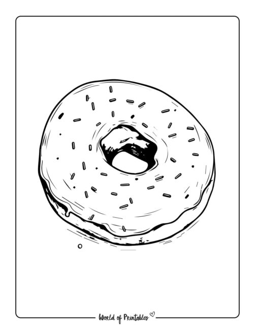 Donut Coloring Page 36