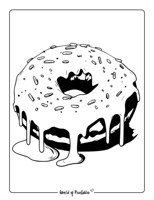 Donut Coloring Page 38