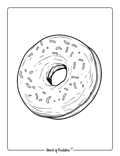 Donut Coloring Page 46