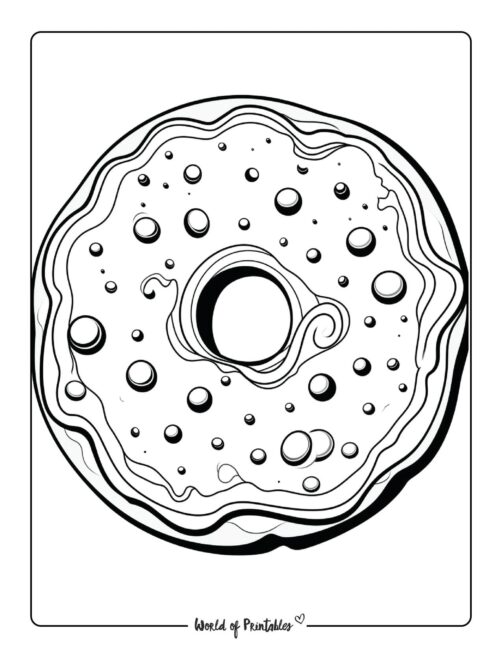 Donut Coloring Page 47