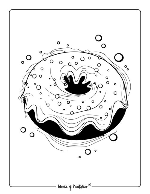 Donut Coloring Page 48