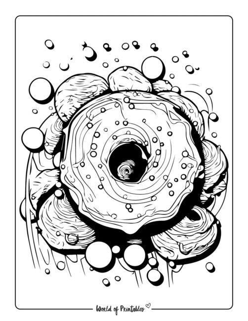 Donut Coloring Page 50