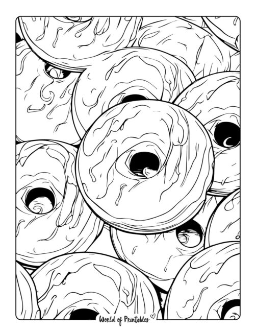 Donut Coloring Page 55