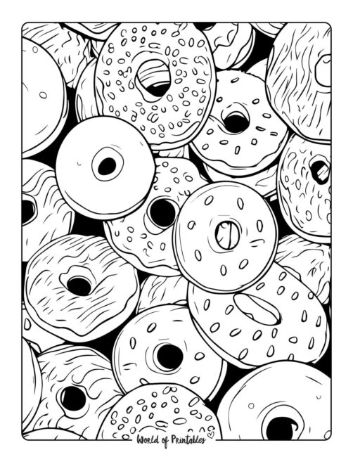 Donut Coloring Page 56