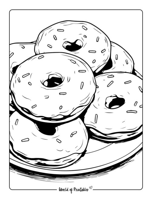 Donut Coloring Page 58