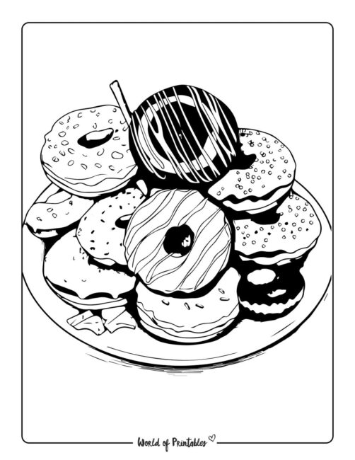 Donut Coloring Page 59