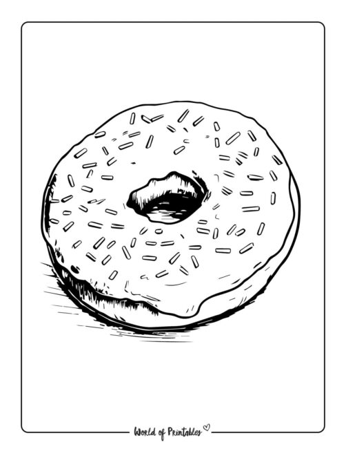 Donut Coloring Page 61