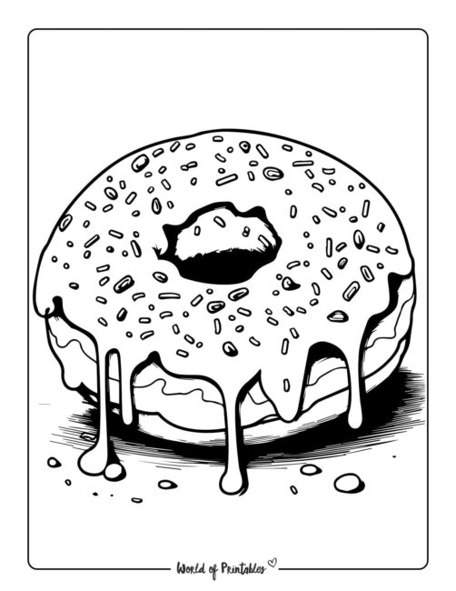 Donut Coloring Page 67