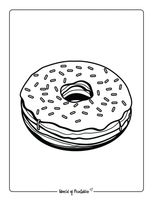Donut Coloring Page 69