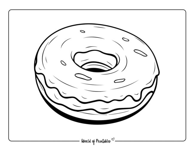 Donut Coloring Sheet 21