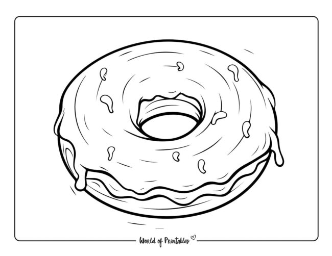 Donut Coloring Sheet 22