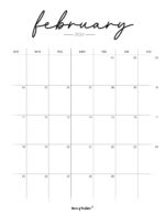 Free Printable February 2024 Calendars - World Of Printables