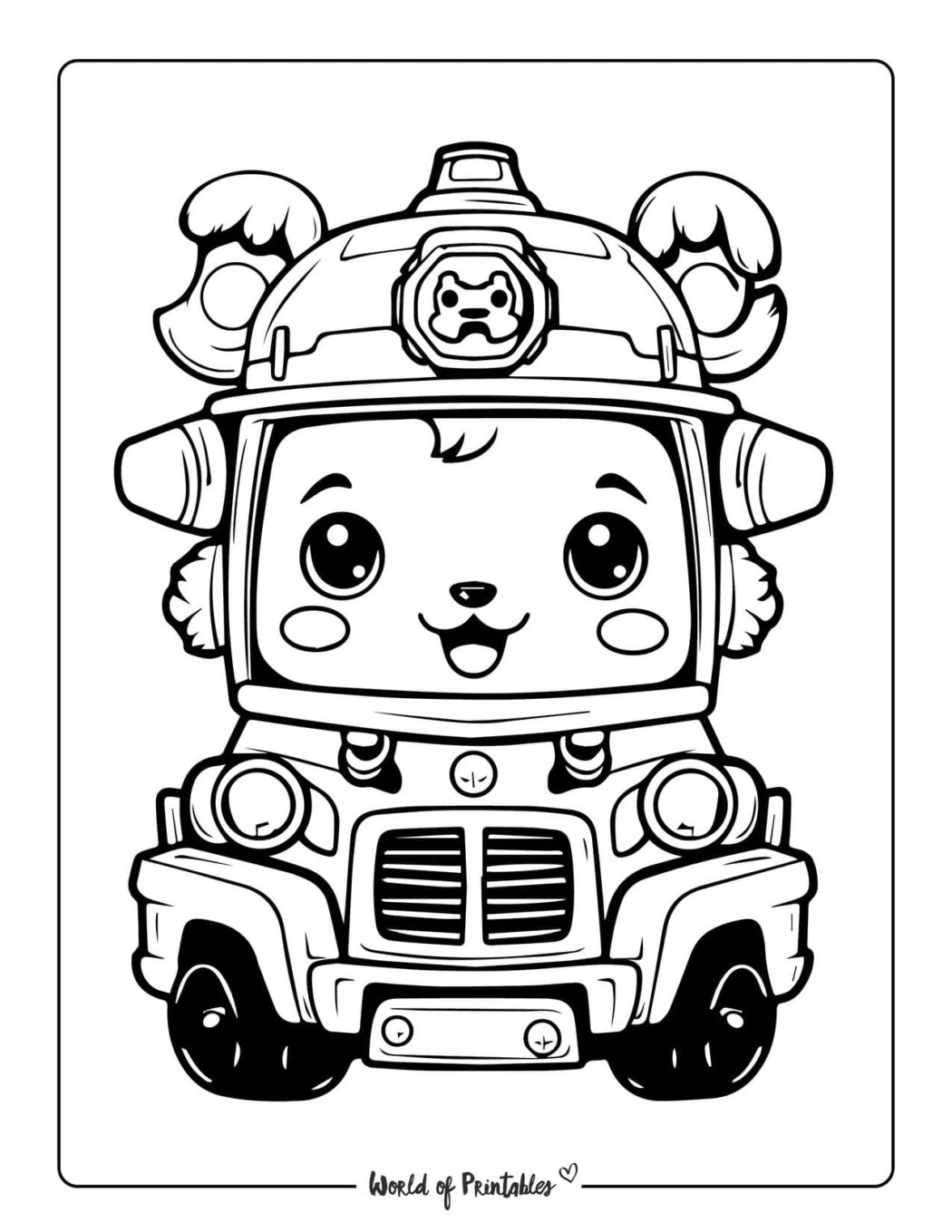Fire Truck Coloring Pages For Kids & Adults - World of Printables