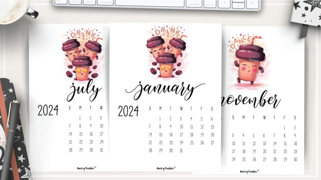 Free Funny Calendar 2024 Printable