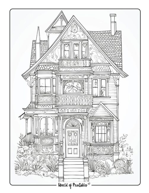 House Coloring Page 15