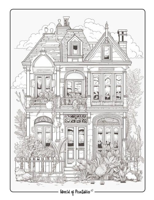 House Coloring Page 17