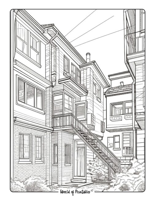 House Coloring Page 21