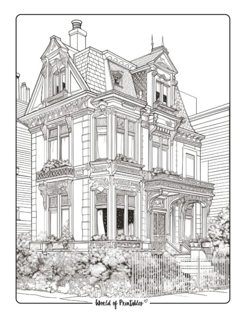 House Coloring Page 39