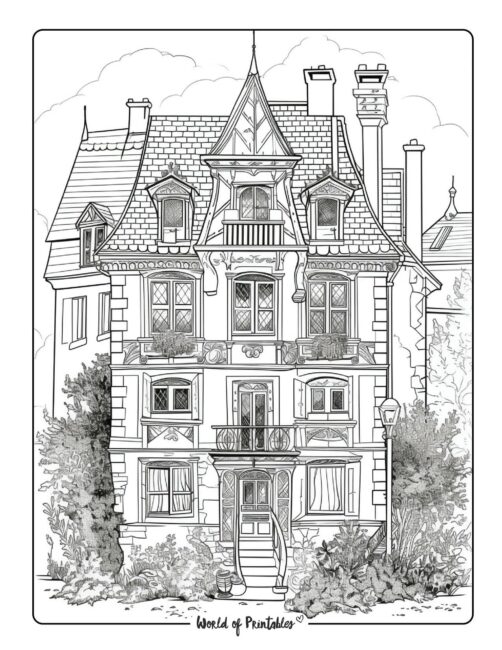 House Coloring Page 41