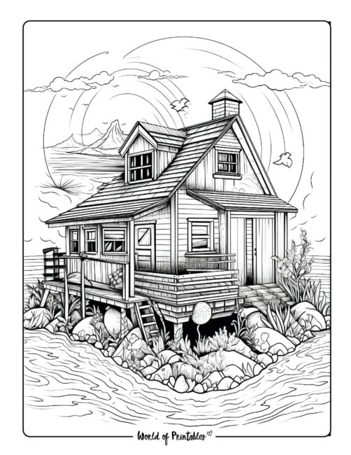 House Coloring Page 5