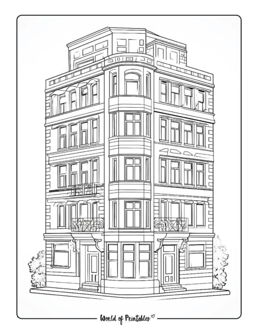 House Coloring Page 7