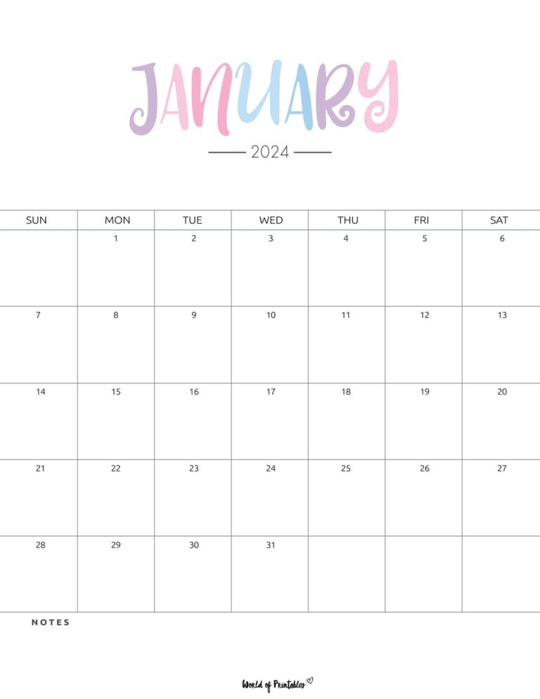 Free Printable Calendars For 2021 & 2022 - World of Printables