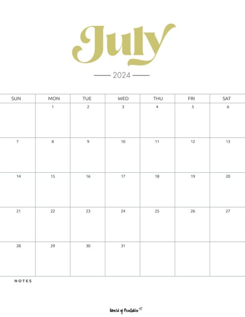 Free Printable Calendars For 2021 & 2022 - World of Printables