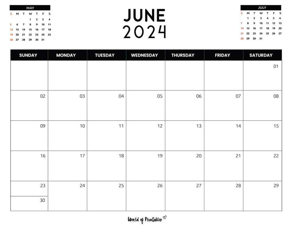 June 2024 Calendar