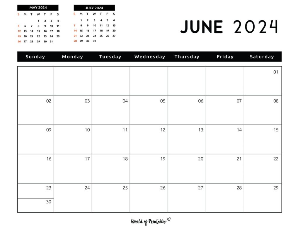 June 2024 Calendar