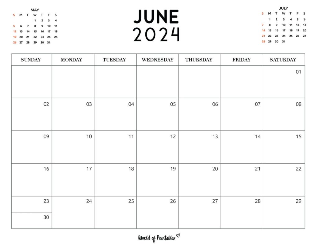 June 2024 Calendar