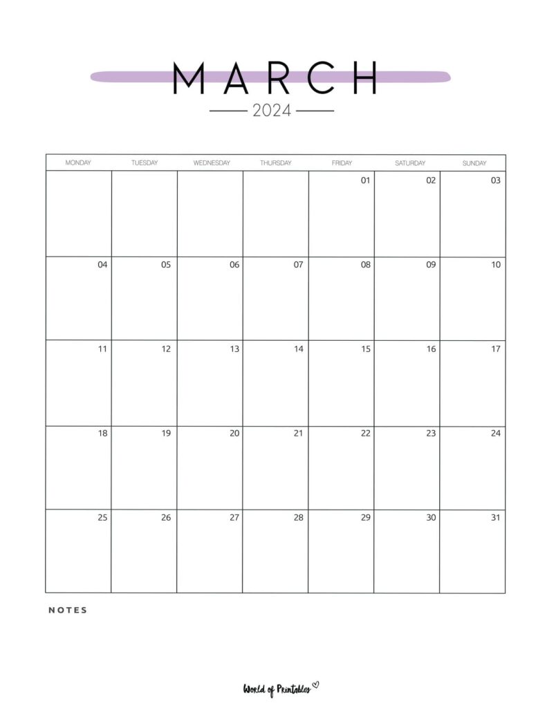 March 2024 Calendar