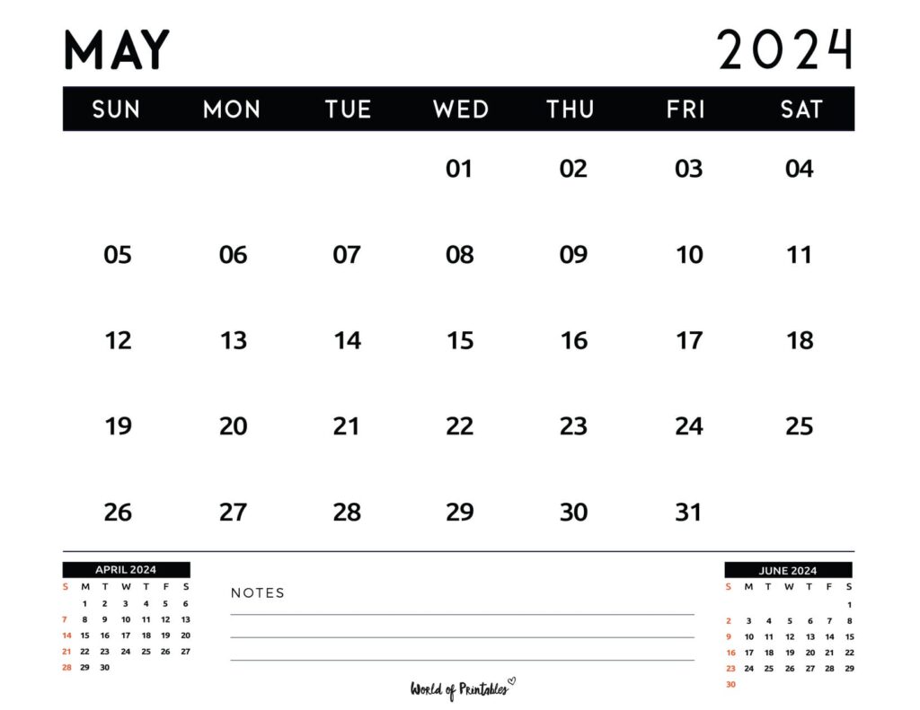 May 2024 Calendar