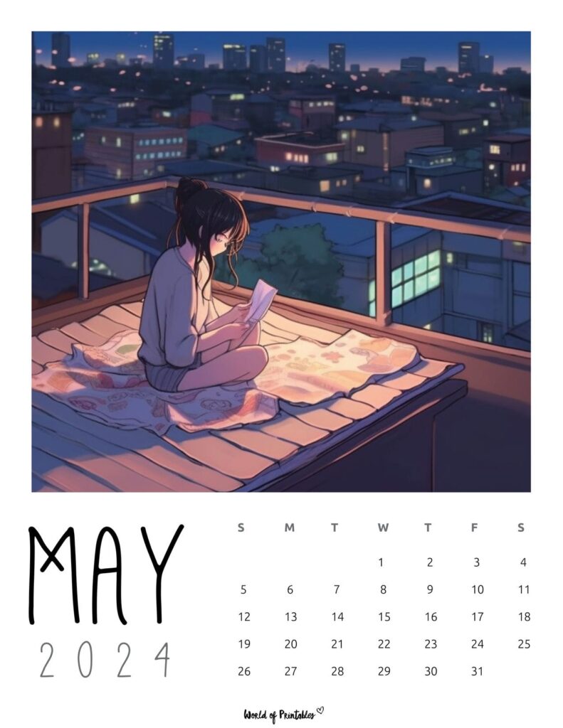 Lofi May 2024 Calendar