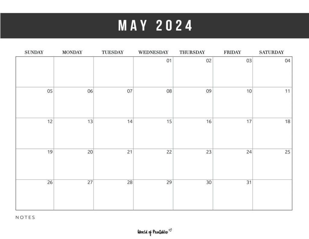 Printable May 2024 Calendar Templates With Holidays