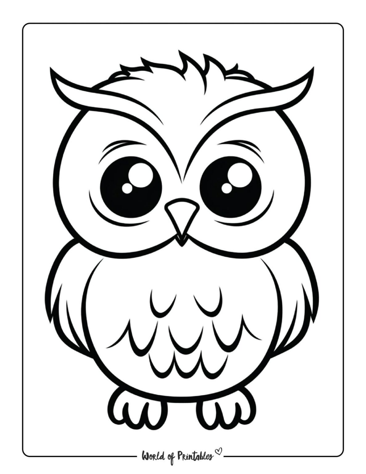 Owl Coloring Pages For Kids & Adults - World of Printables