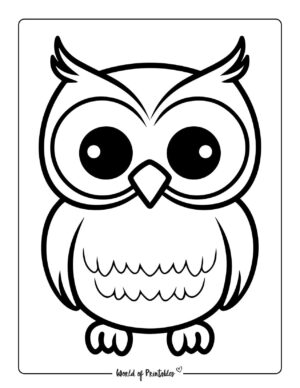 Owl Coloring Pages For Kids & Adults - World Of Printables