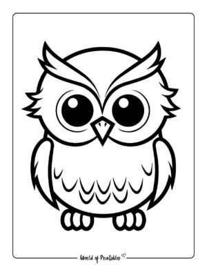 Owl Coloring Pages For Kids & Adults - World of Printables