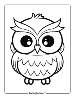 Owl Coloring Pages For Kids & Adults - World Of Printables