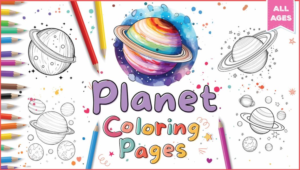 Planet Coloring Pages For Kids & Adults - World of Printables