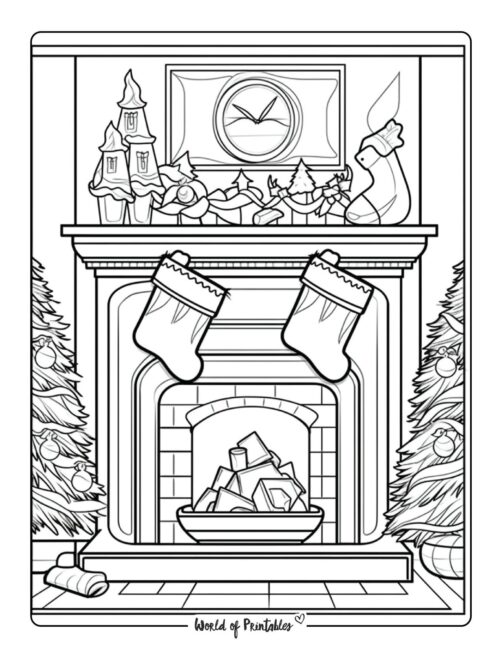 Stocking Coloring Page 31