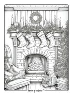 Stocking Coloring Pages - World of Printables