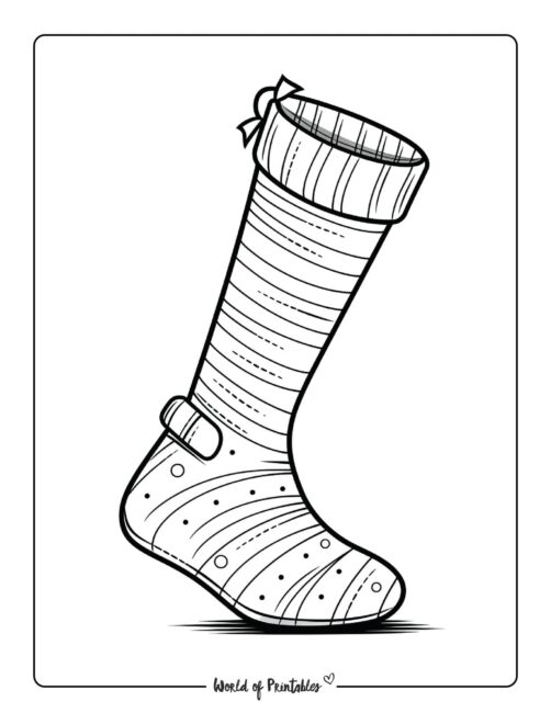 Stocking Coloring Page 47