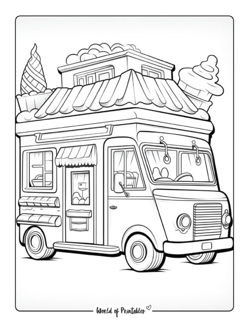 Truck Coloring Page 14