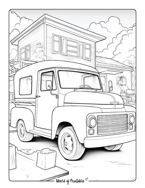 Truck Coloring Page 16