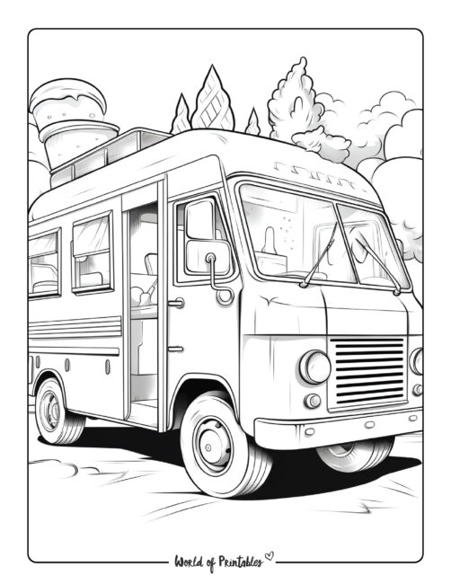 Truck Coloring Page 17